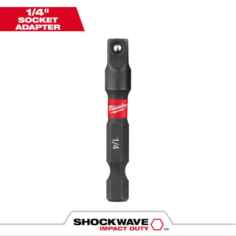 SHOCKWAVE Impact Duty 1/4 In. X 1/4 In. Alloy Steel Square Socket Adapter