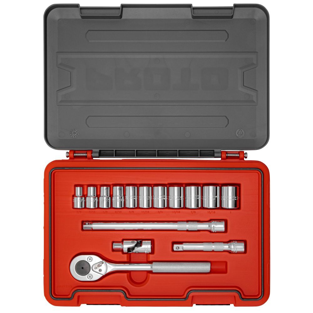 Socket Set 1/2 DR 15pc SAE 6pt J54115S