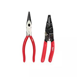 9 In. Multi-Purpose Cutting Pliers with 8 In. Dipped Grip Long Nose Pliers (2-Piece)