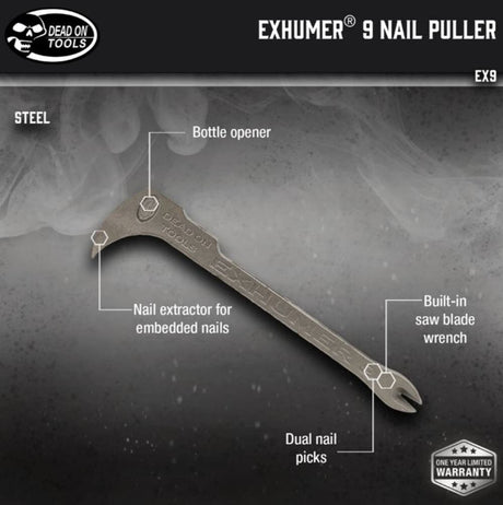 Exhumer 9 Nail Puller (10-5/8in) Ex9