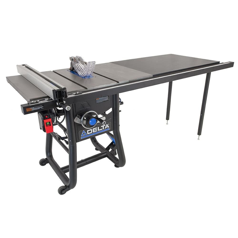 10in Contractor Table Saw with 52in Rip Capacity & Extension Wings 36-5152T2