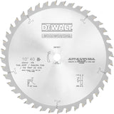 10 in 40T General Purpose Woodworking Saw Blade DW7657