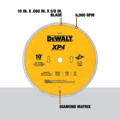 10-in Diamond Tile Saw Blade DW4764