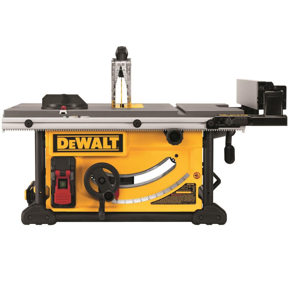 10 Inch Corded Jobsite Table Saw with Rolling Stand & Cordless Drill/Driver Combo Kit Bundle DWE7491RS-DCD771C2