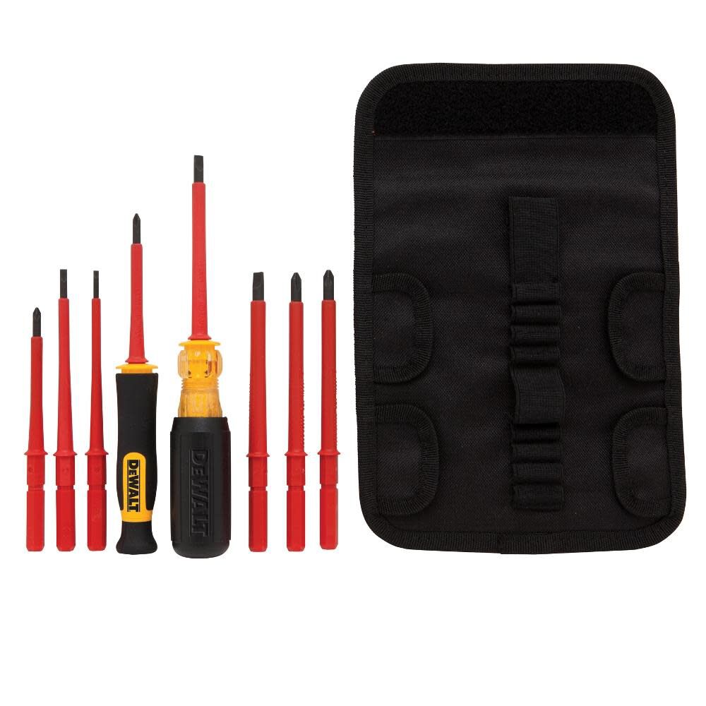 10 Piece Vinyl Grip Insulated Screwdriver Set DWHT66417