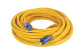 100 ft 10/3 SJTW Yellow Lighted Extension Cord DXEC17003100