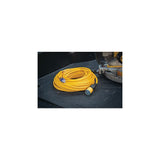 100 ft 10/3 SJTW Yellow Lighted Locking Extension Cord DXEC14410100