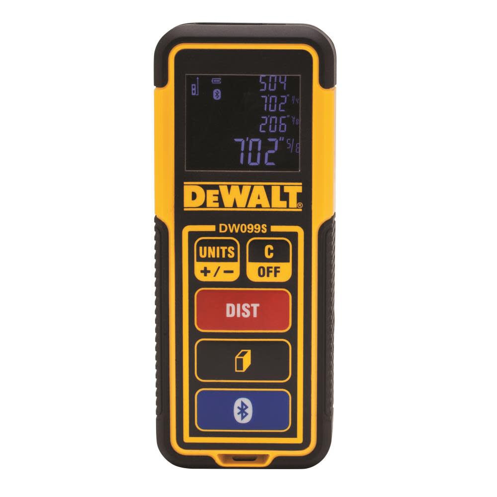 100 ft Bluetooth-Enabled Laser Distance Measurer DW099S