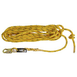 100 ft Polysteel Twisted Vertical Lifeline Rope with Snap Hook DXFP100100