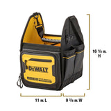 Black- Yellow Ballistic Nylon 9.375-in Zippered Electrician's Tote DWST560105