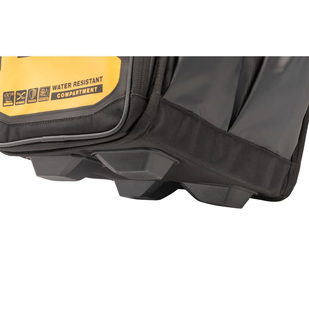 Black- Yellow Ballistic Nylon 9.375-in Zippered Electrician's Tote DWST560105