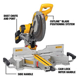 12 in Double Bevel Sliding Compound Miter Saw with Wheeled Saw Stand Bundle DWS780-DWX726