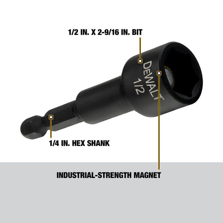 1/2 In. x 2-9/16 In. Magnetic Nut Driver DW2234IR