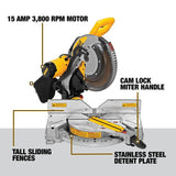 12 Inch 15 Amp Dual Bevel Compound Miter Saw & Saw Stand Bundle DWS716-DWX724