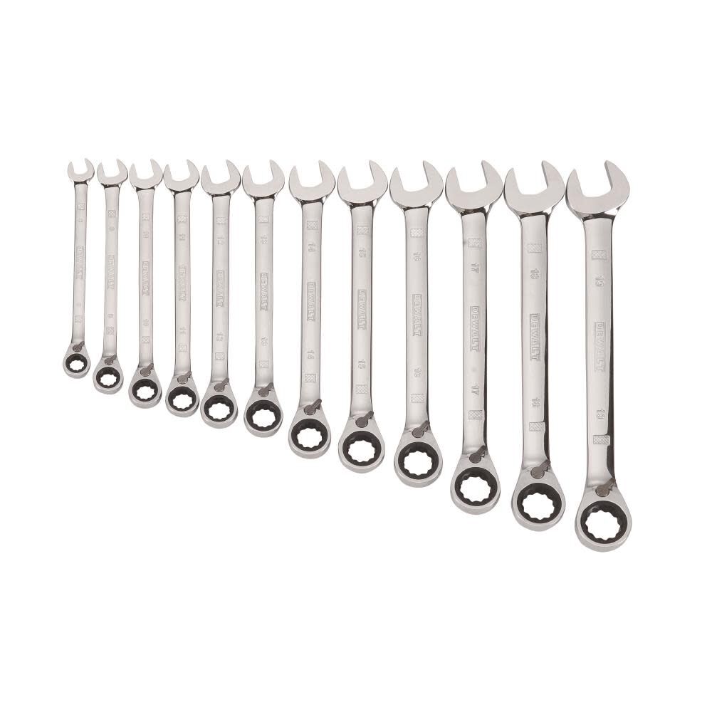 12 Piece Ratcheting Metric Wrench Set DWMT19230