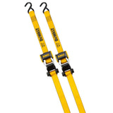 1.25in x 12' Ratchet Tie Down Straps 1800 LB Break Strength 2pk DXBC18002