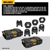 1/2in to 2in Standard IPS Press Jaws & Rings with Toughsystem 2.0 Tool Boxes DCE203K