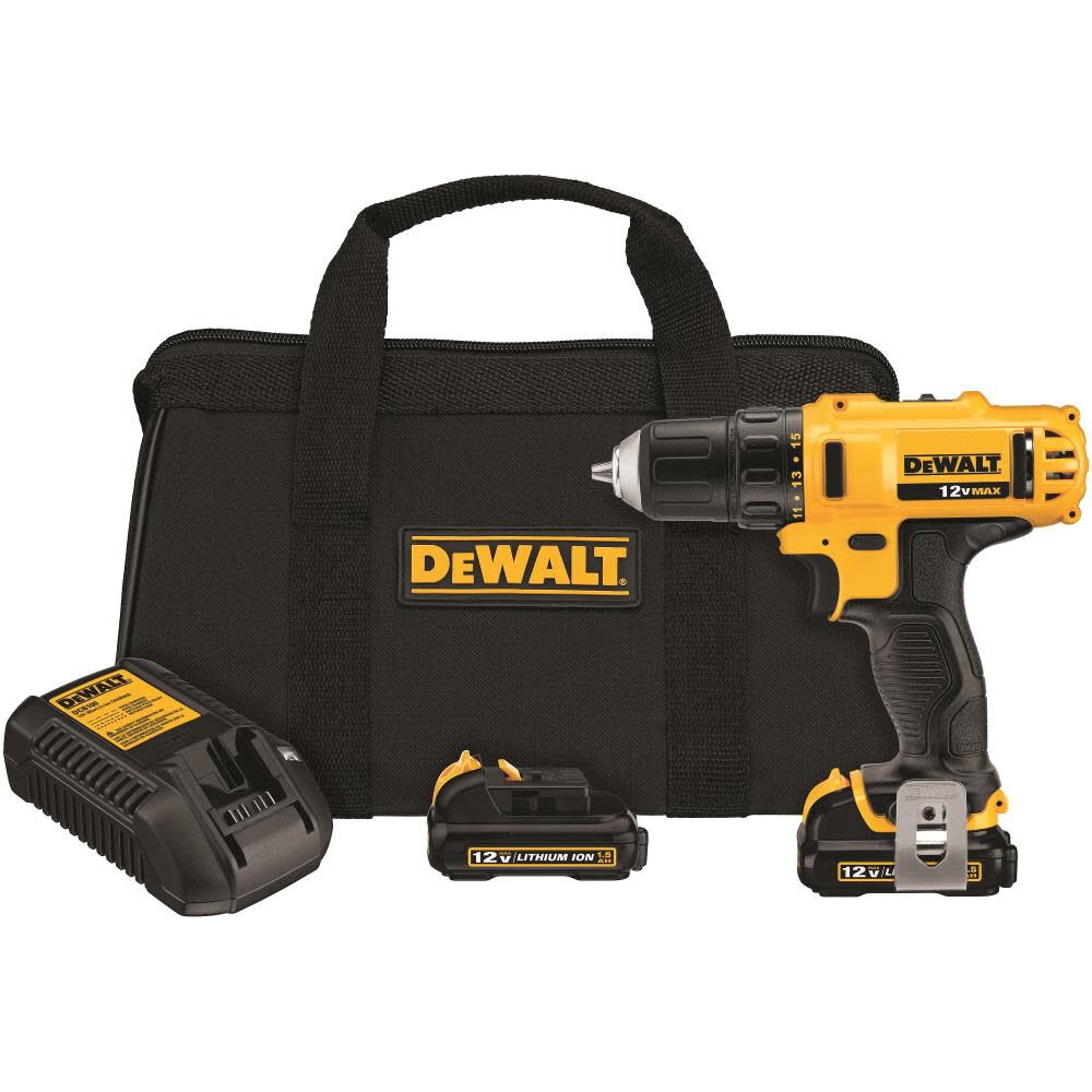 12V MAX 3/8 in. Drill Driver Kit DCD710S2