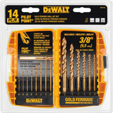 14 piece Pilot Point Drill Bit Set DW1169