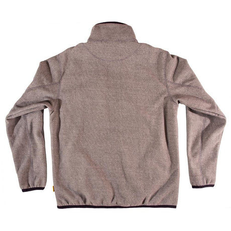 1/4 Zip Fleece Pullover Polyester Gray Large DXWW50010-GRY-LRG