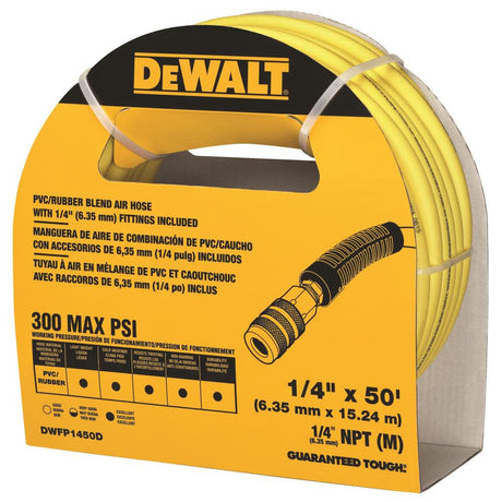 1/4In x 50Ft Premium Hybrid Polymer Blend Air Hose DWFP1450D