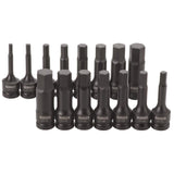 15 Piece 1/2 in Drive Combination Impact Hex Bit Socket Set DWMT19233