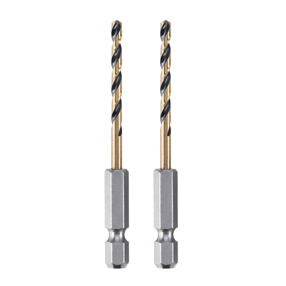 1/8in BLACK & GOLD Impact Ready METAL DRILL BIT DWA5008