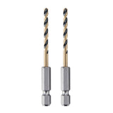 1/8in BLACK & GOLD Impact Ready METAL DRILL BIT DWA5008