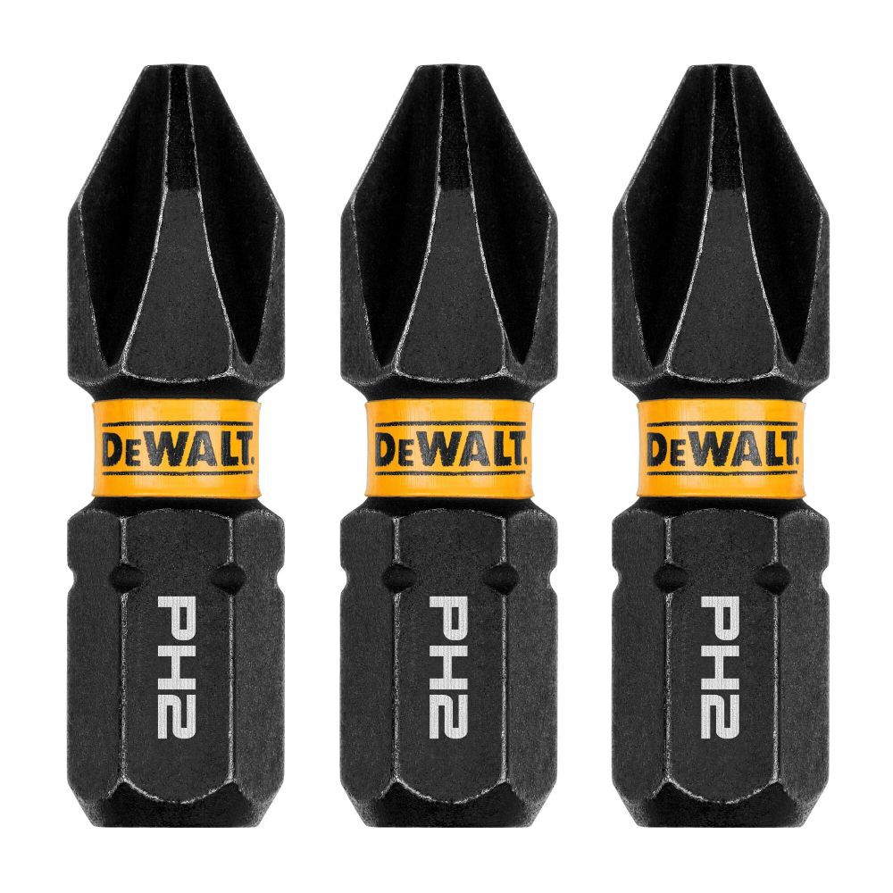 Flextorq 1/4-in x 1-in Phillips Impact Driver Bit (3-Piece) DWAF1PH2IR3