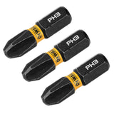 1/4-in x 1-in Phillips Impact Driver Bit (3-Piece) DWAF1PH3IR3