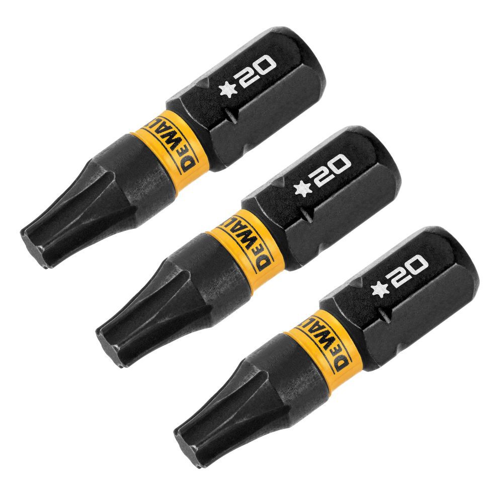 Flextorq 1/4-in x 1-in Torx Impact Driver Bit (3-Piece) DWAF1TX20IR3