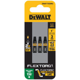 Flextorq 1/4-in x 1-in Torx Impact Driver Bit (3-Piece) DWAF1TX20IR3