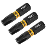 Flextorq 1/4-in x 1-in Torx Impact Driver Bit (3-Piece) DWAF1TX30IR3