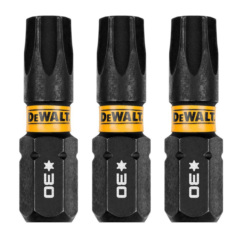 Flextorq 1/4-in x 1-in Torx Impact Driver Bit (3-Piece) DWAF1TX30IR3