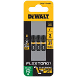 Flextorq 1/4-in x 1-in Torx Impact Driver Bit (3-Piece) DWAF1TX40IR3