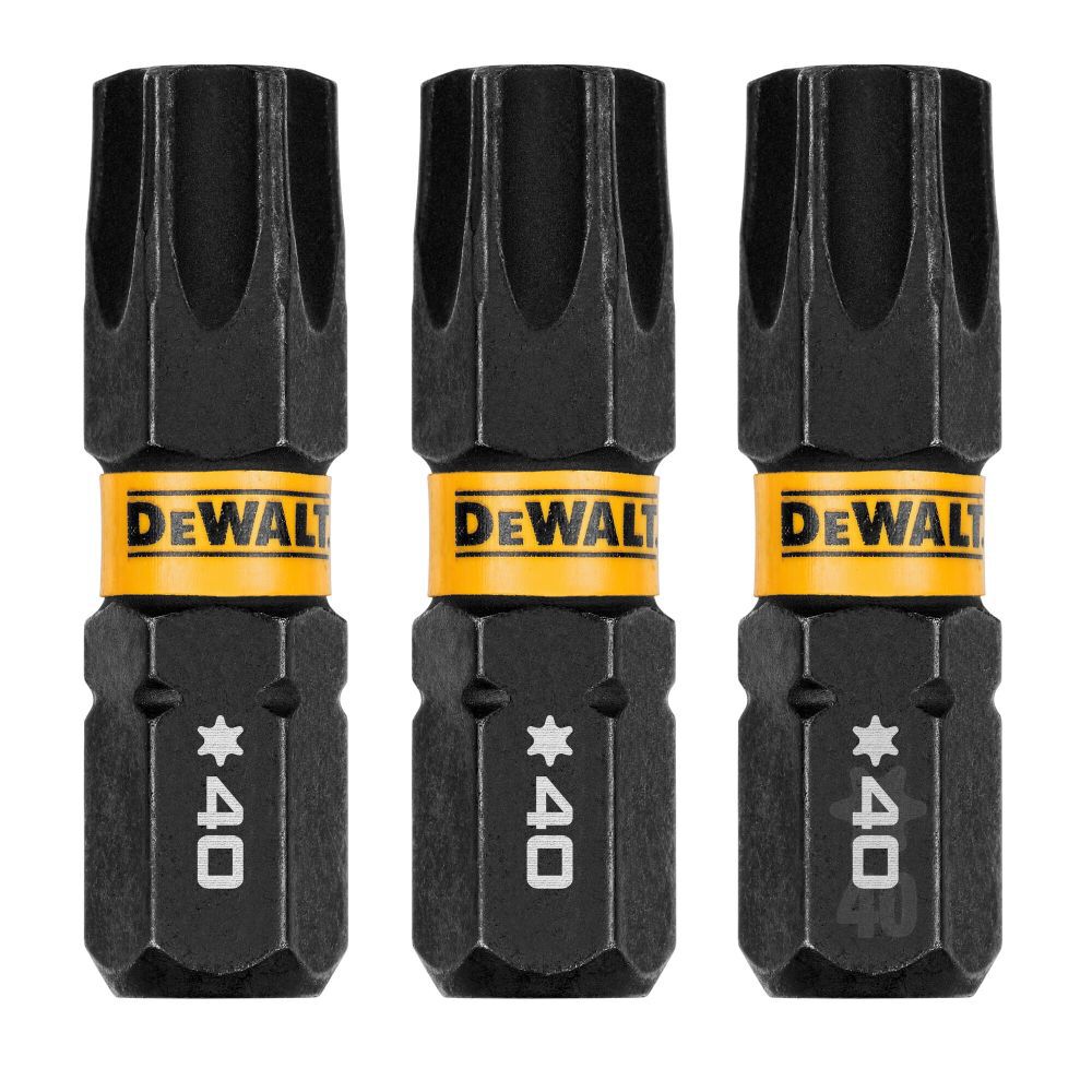 Flextorq 1/4-in x 1-in Torx Impact Driver Bit (3-Piece) DWAF1TX40IR3