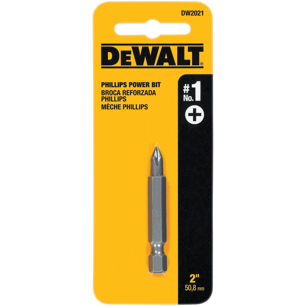 2 In. x #1 Phil Power Screwdriver Bits DW2021