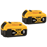 2-Pack 20-Volt 5.0-Amp Hours Lithium Power Tool Batteries DCB205-2