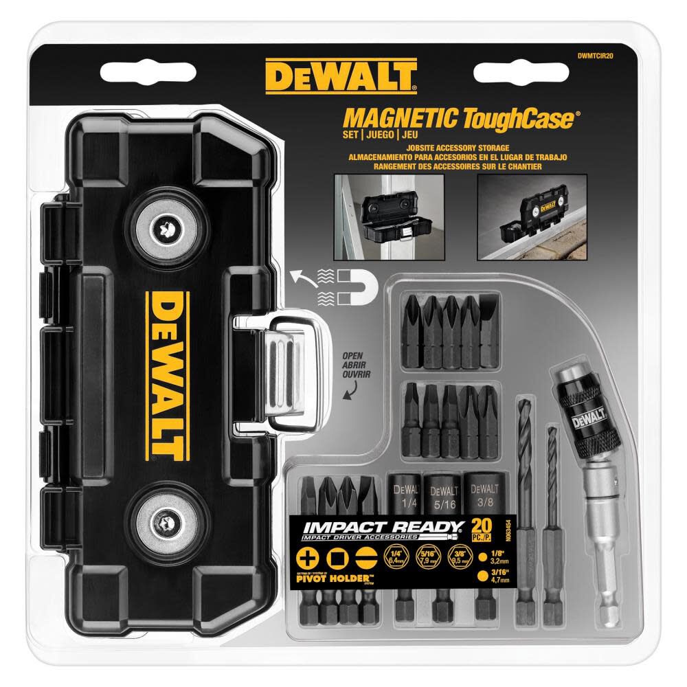 20 Pc Impact Ready Magnet Tough Case Set DWMTCIR20