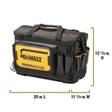 Black- Yellow Ballistic Nylon 11.375-in Zippered Tool Bag DWST560104