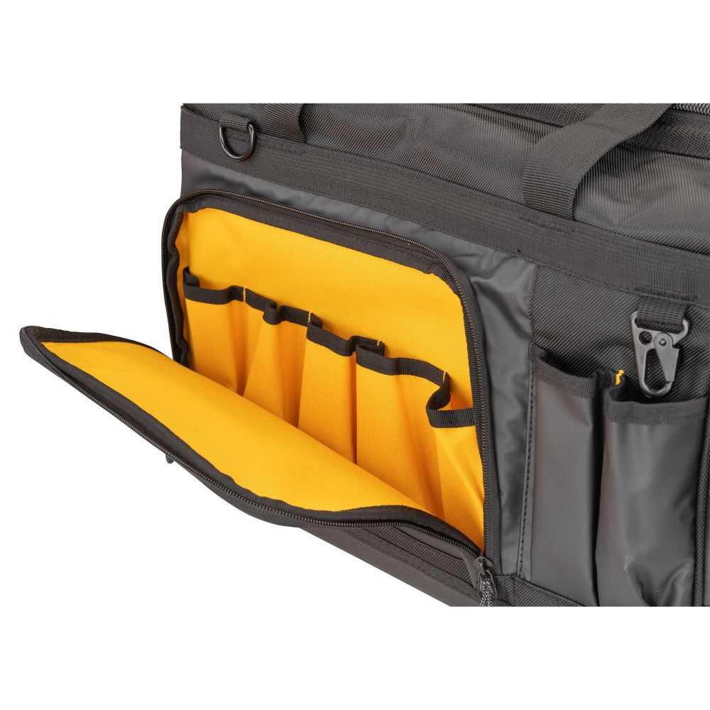 Black- Yellow Ballistic Nylon 11.375-in Zippered Tool Bag DWST560104