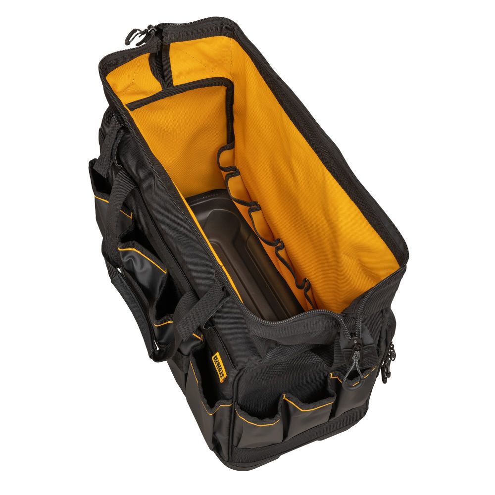 Black- Yellow Ballistic Nylon 11.375-in Zippered Tool Bag DWST560104