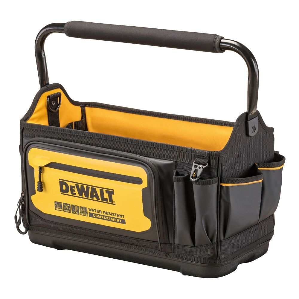 Black- Yellow Ballistic Nylon 10.625-in Zippered Tool Tote DWST560106