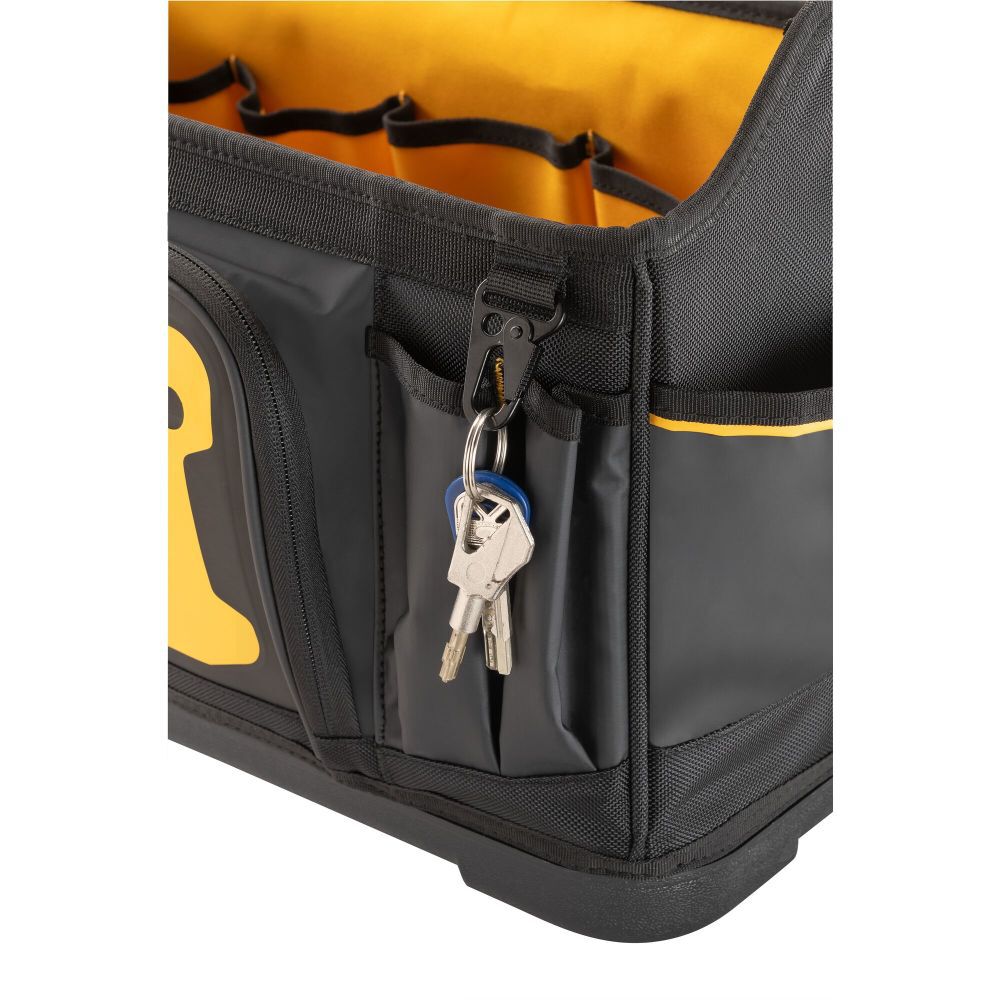 Black- Yellow Ballistic Nylon 10.625-in Zippered Tool Tote DWST560106