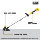 20 V MAX 13 In. Cordless String Trimmer (Bare Tool) DCST925B