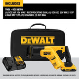 20-volt Variable Speed Cordless Reciprocating Saw (Charger Included and Battery Included) DCS387D1