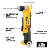 20-volt Max 3/8-in Keyless Right Angle Cordless Drill DCD740B