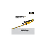 20 V MAX Lithium Ion Hedge Trimmer 5.0 Ah DCHT820P1