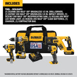 20 V MAX XR Lithium Ion 4-Tool Combo Kit DCK494P2