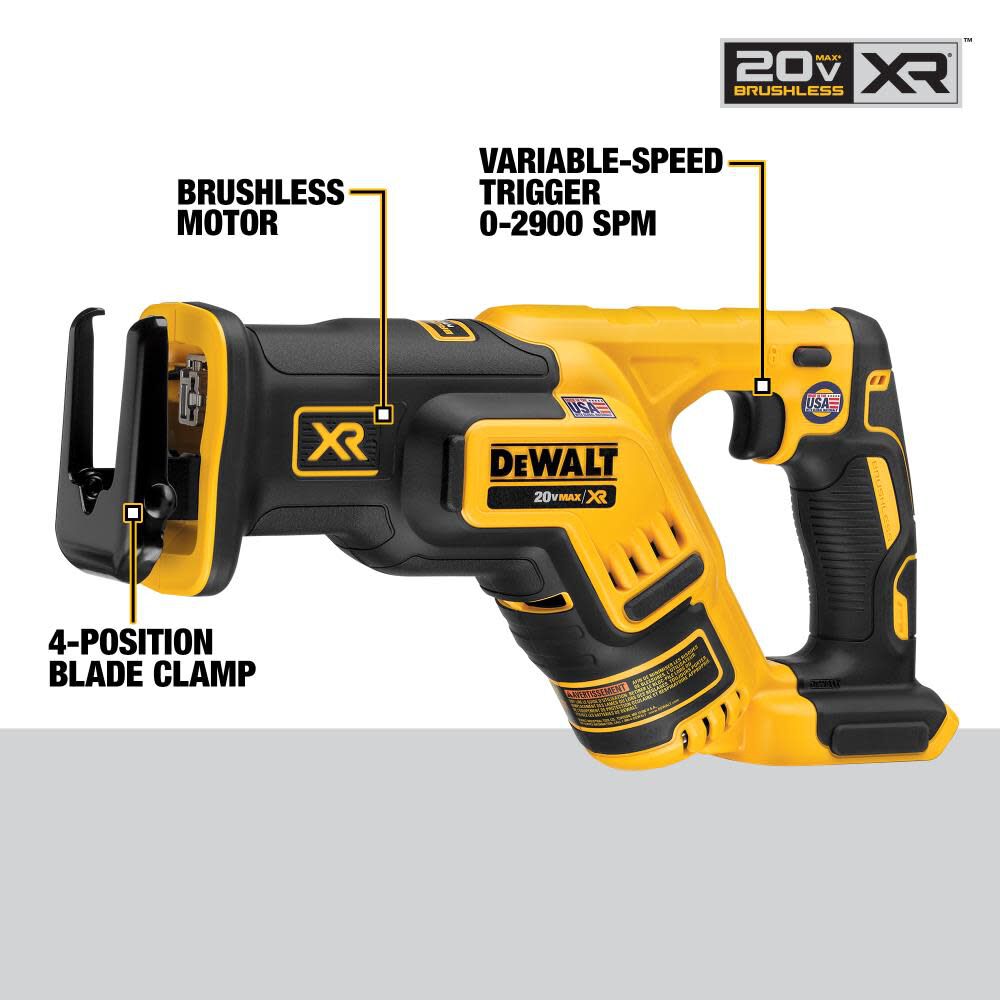 20 V MAX XR Lithium Ion 4-Tool Combo Kit DCK494P2